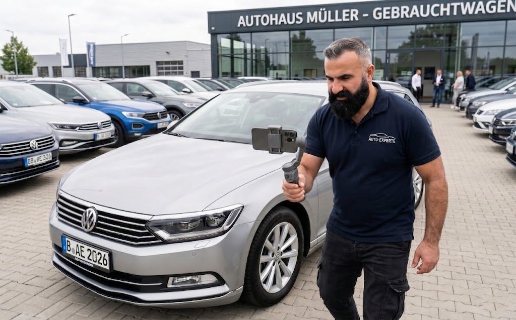 Video inspection αυτοκινήτου σε Autohaus Müller Gebrauchtwagen στη Γερμανία